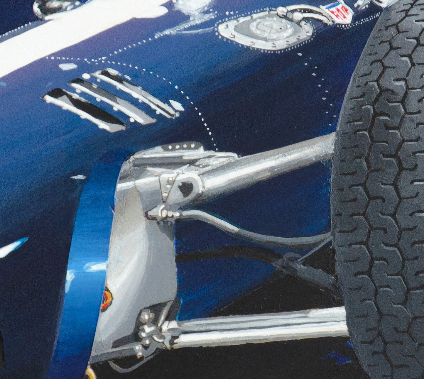 Iconic Dan Gurney Eagle Formula 1 Race Car Artwork - Metal High Gloss Print