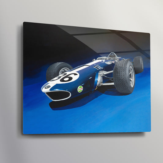 Iconic Dan Gurney Eagle Formula 1 Race Car Artwork - Metal High Gloss Print