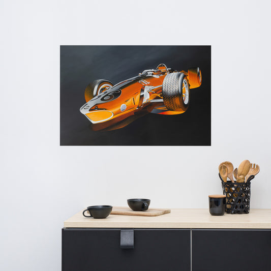 1967 AAR Eagle Gurney-Weslake Formula 1 car - Museum Quality Poster