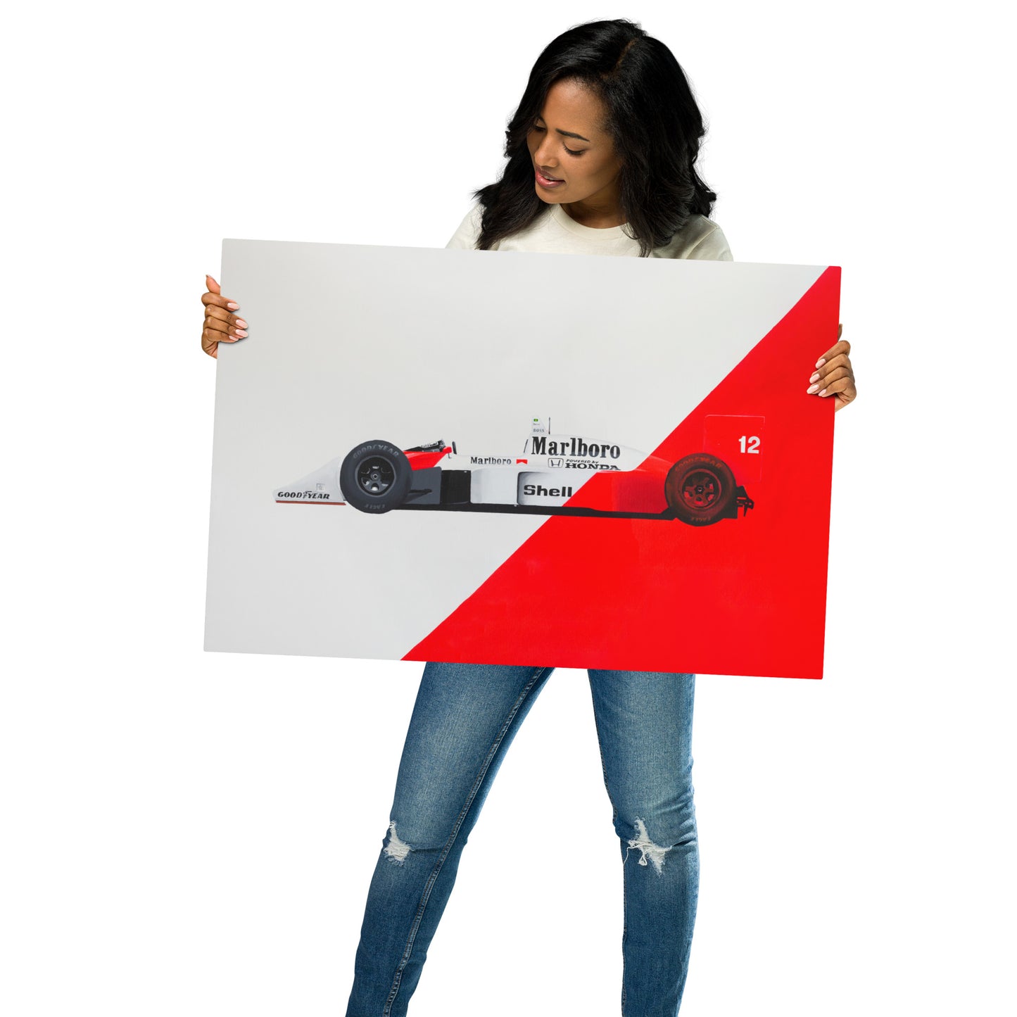 1988 McLaren MP 4/4 - Metal print