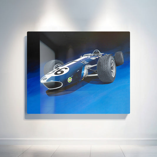 Iconic Dan Gurney Eagle Formula 1 Race Car Artwork - Metal High Gloss Print