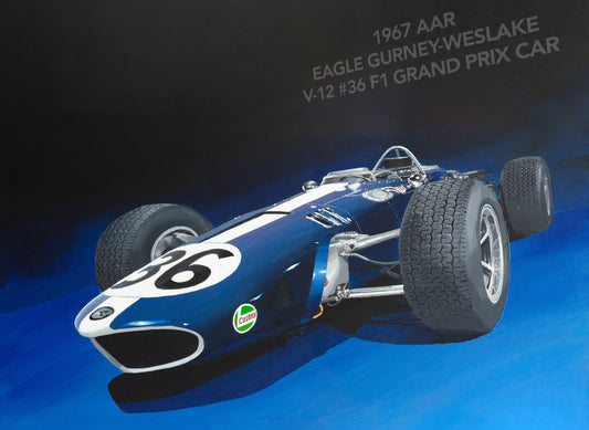1967 AAR Eagle Gurney-Weslake Formula 1 Car (Blue version) - Matte Paper