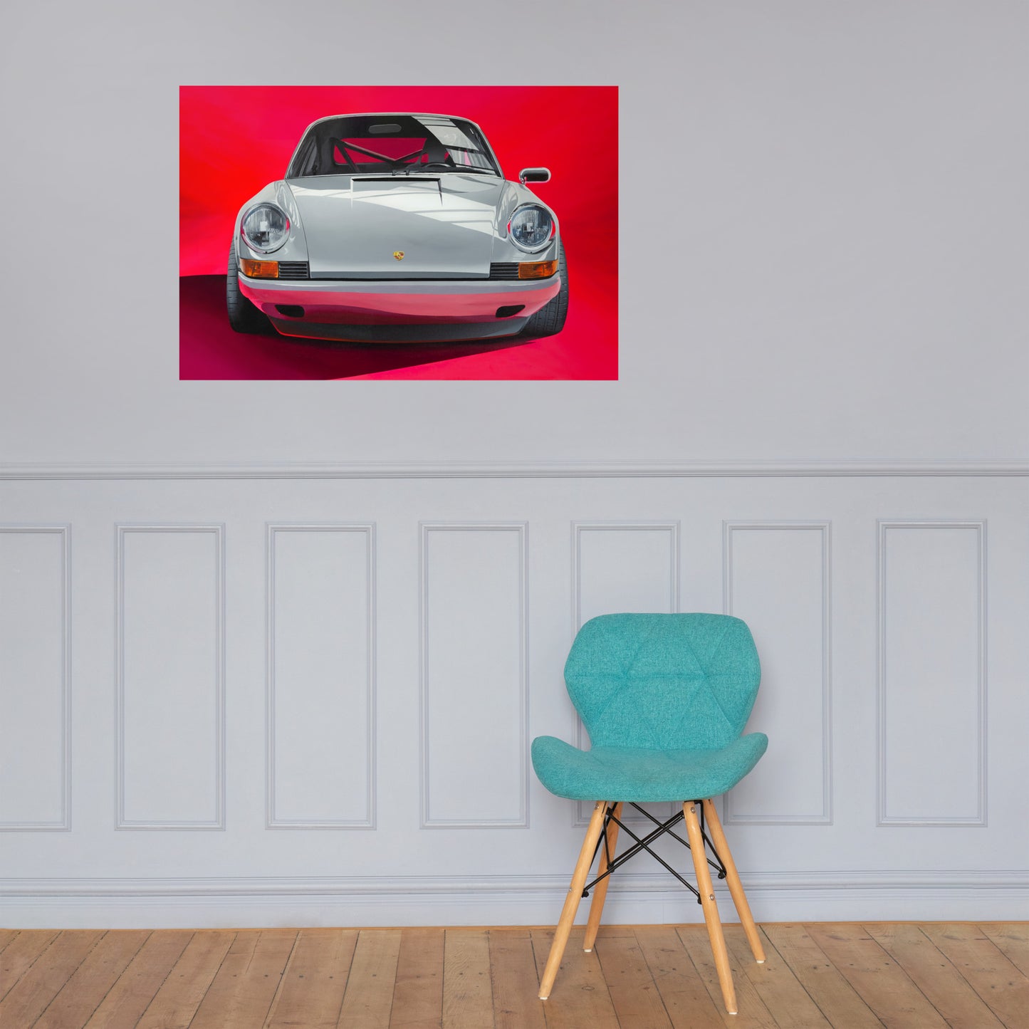 1973 Porsche 911 painting - Matte Paper Poster